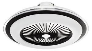 LED Zatemnitvena stropna svetilka z ventilatorjem ZEPHYR LED/48W/230V črna + Daljinski upravljalnik