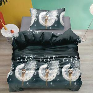Bombažna posteljnina DARNELLE temno siva Dimenzije posteljnine: 70 x 90 cm | 140 x 200 cm