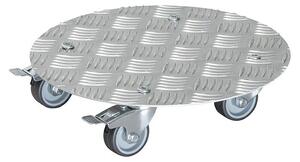 Wagner System Voziček za rastline Alaska (Premer: 30 cm, Aluminij, Srebrne barve, Maksimalna obremenitev: 100 kg)