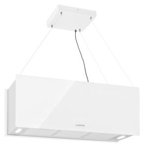Klarstein Kronleuchter XL, napa otoška, 90 cm, cirkulacija, 590m³/h, LED, zaslon na dotik, bela