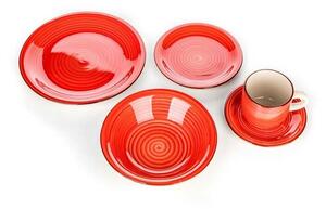 30-delni jedilni set Banquet Spiral Red