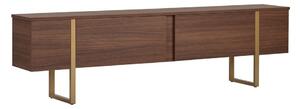 TV omarica v orehovem dekorju v temni naravni barvi 180x50x30 cm Onera – Kalune Design