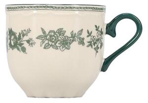 Zelena/slonokoščena porcelanasta skodelica 215 ml Cyril – S|P Collection