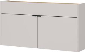 Kremno bela stenska omarica 110x57x22 cm Ameca – Germania