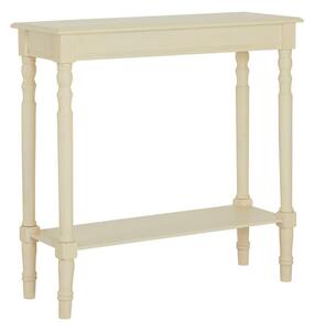 Slonokoščena stranska mizica iz masivnega bora 30x80 cm Heritage – Premier Housewares