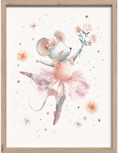 Otroška slika 30x40 cm Mouse Ballerina – Styler