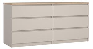 Kremno bela komoda 154x76x50 cm Naia – Tvilum