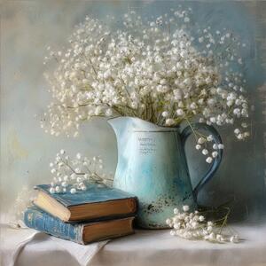 Tiskana slika na platnu 32x32 cm Gypsophila – Styler