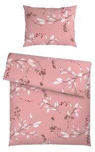 POSTELJNINA 140/200 cm saten roza