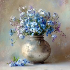 Tiskana slika na platnu 32x32 cm Forget-me-not – Styler
