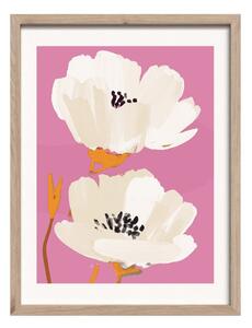 Tiskana slika z okvirjem 30x40 cm Peony Bloom – Styler