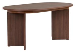 Raztegljiva jedilna miza z dodatno ploščo v orehovem dekorju 90x160 cm Sorell – Kalune Design