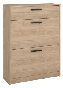 Preklopna omarica za čevlje v hrastovem dekorju v naravni barvi 70x94x24 cm Escape – Tvilum