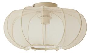 Kremno bela stropna svetilka s tekstilnim senčilom ø 40 cm Plumalia – Light & Living