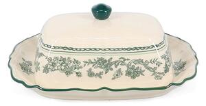 Zelena/slonokoščena porcelanasta posoda za maslo Cyril – S|P Collection