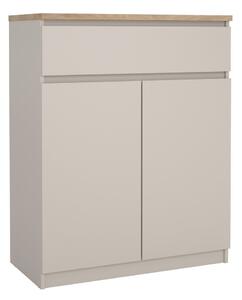 Kremno bela komoda 80x100x40 cm Naia – Tvilum