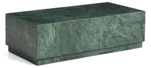 Zelena marmorna klubska mizica 50x100 cm Sorein – Kave Home