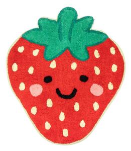 Rdeča bombažna otroška preproga 60x52 cm Strawberry – Sass & Belle