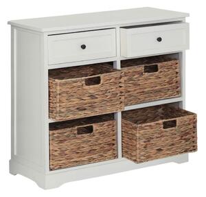 Slonokoščena komoda iz masivne pavlonije 76x70x33 cm Vermont – Premier Housewares