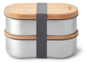 Posoda za malico 2 kos s predeli Bento – Black + Blum