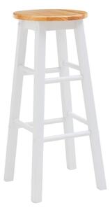 Bel/v naravni barvi barsko stol iz masivnega kavčukovca (višina sedeža 74 cm) Chester – Premier Housewares