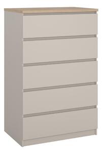 Kremno bela komoda 77x121x50 cm Naia – Tvilum