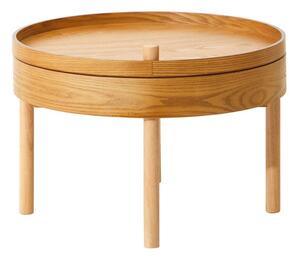 Okrogla stranska mizica v borovem dekorju ø 60 cm Viborg – Premier Housewares