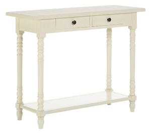 Slonokoščena stranska mizica iz masivnega bora 35x96 cm Heritage – Premier Housewares