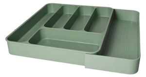 Žajbljevo zelen plastičen nastavljiv organizator za pribor 39 x 43,5 cm – Brandani