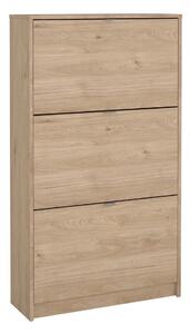Preklopna omarica za čevlje v hrastovem dekorju v naravni barvi 70x124x24 cm Shoes – Tvilum