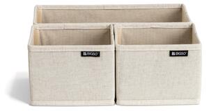 Tekstilni organizatorji za predal v kompletu 3 ks Soft Storage – Bigso