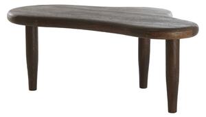 Klubska mizica iz masivnega manga v temni naravni barvi 64x102 cm Canzo – Light & Living