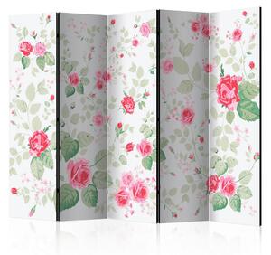 PARAVAN 225/172/3 cm zelena, bela, pink