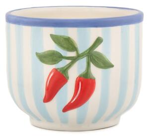 Keramičen ročno poslikan okrasni cvetlični lonec ø 12 cm Chilli – Sass & Belle