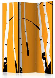 PARAVAN 135/172/3 cm oranžna, bela
