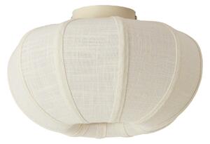 Kremno bela stropna svetilka s tekstilnim senčilom ø 30 cm Zosia – Light & Living