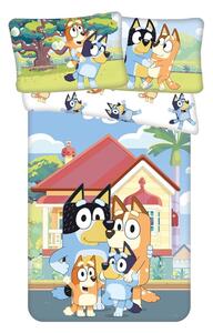 Bombažna otroška posteljnina za otroško posteljico 100x135 cm Bluey – Jerry Fabrics