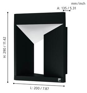 Eglo 98748 - LED Zunanja stenska svetilka NEMBRO LED/10W/230V IP54