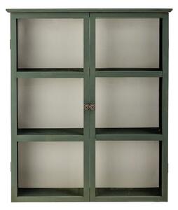 Siva stenska vitrina iz masivne jelke 85x100x25 cm Tone – Bloomingville
