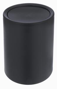 Črn plastičen koš za smeti 6 l – Orion