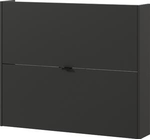 Antracitno siva preklopna/stenska omarica za čevlje v hrastovem dekorju 100x83x18 cm Ameca – Germania