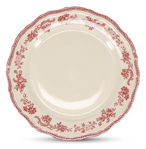 Bordo rdeč/slonokoščen porcelanast krožnik ø 27 cm Cyril – S|P Collection