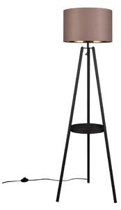 Črna stoječa svetilka s polico (višina 152 cm) Colette – Reality