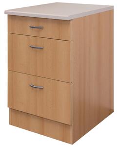 FlexWell Spodnja Omarica S Predali Nano, Barva Bukve
