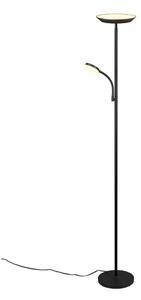 Črna LED stoječa svetilka (višina 178 cm) Specter – Reality