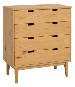 Komoda iz masivnega hrasta v naravni barvi 75x85x38 cm Garrison – Rowico