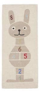 Ročno tkana otroška igralna preproga iz mešanice volne 75x180 cm Rabbit Hopscotch – OYOY Mini