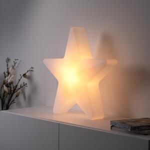 JUST LIGHT. GmbH LED-dekorativna svetilka na baterije Star, višina 55 cm, IP44, bela, RGBW, zatemnjen, Bela, Dnevna soba / jedilnica, Plastika