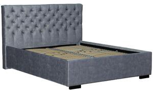 Modern Living Oblazinjena Postelja Miami Storage, 160x200, Siva