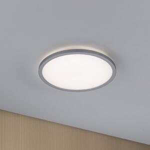 Paulmann LED-panel Atria Shine, krom, premer 29 cm, 3000 K, vklop/izklop, IP20, Siva, Dnevna soba / jedilnica, Plastika, Sodobni